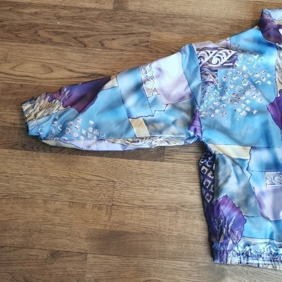 Vintage 1980s Oversized Windbreaker Bomber S - Picture 7 of 8